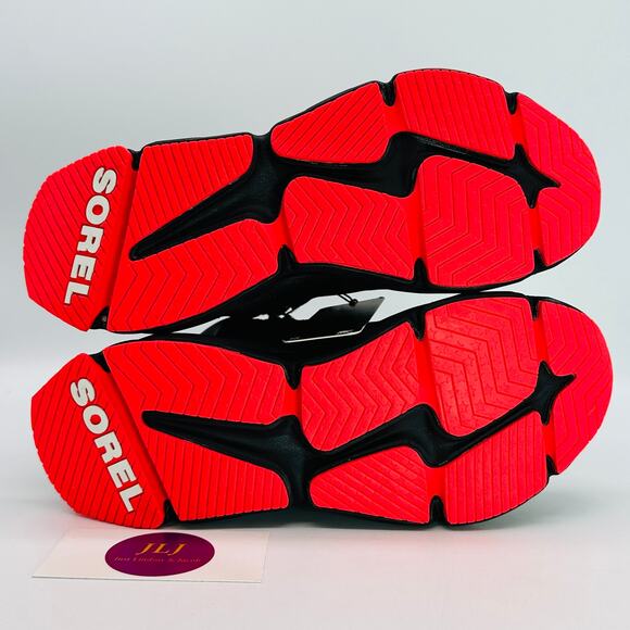 Sorel Women's Kinetic RNEGD Conquest WP Boots Black/Red NL4400-012 Size 5 - Picture 10 of 11